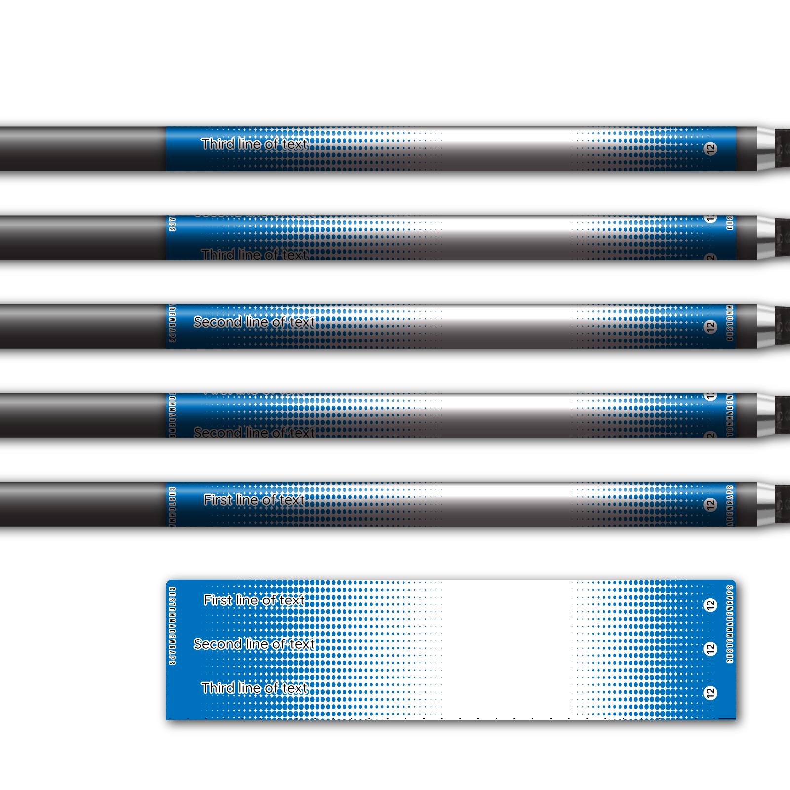 Alternative view of Regular - Gradient Blue on White