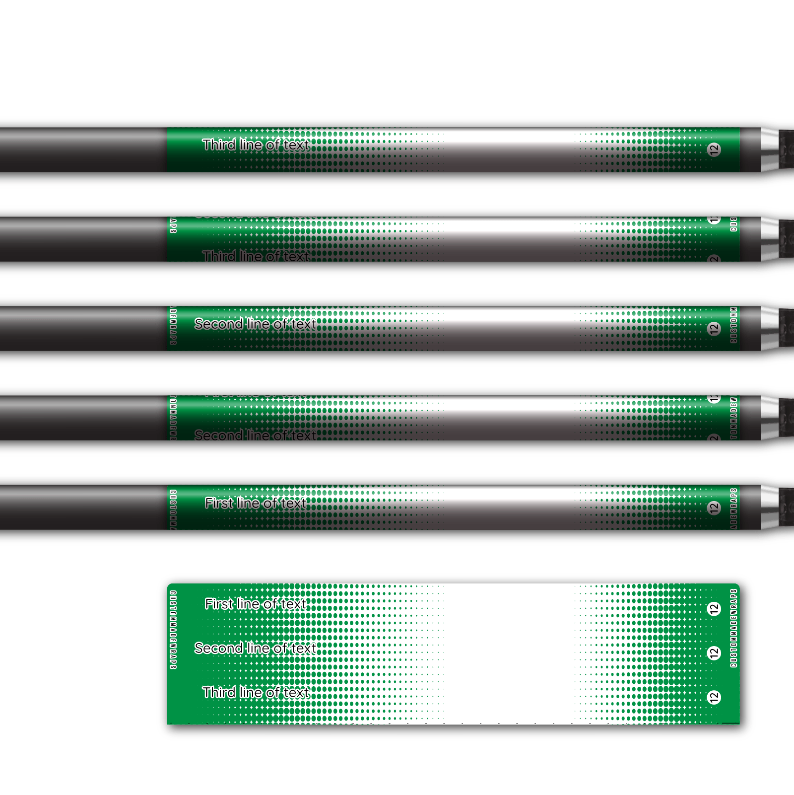 Alternative view of Regular - Gradient Green on White