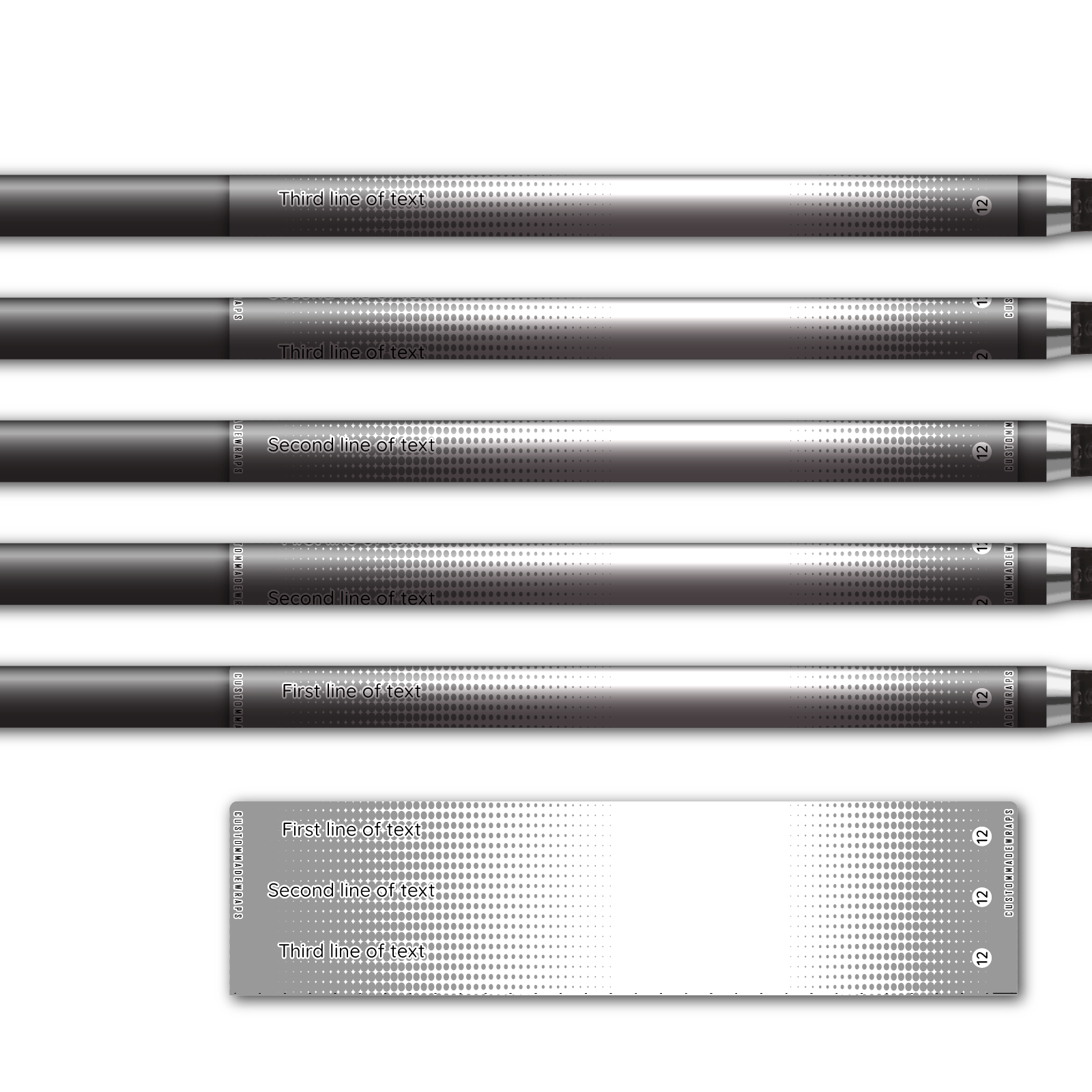 Alternative view of Regular - Gradient Grey on White