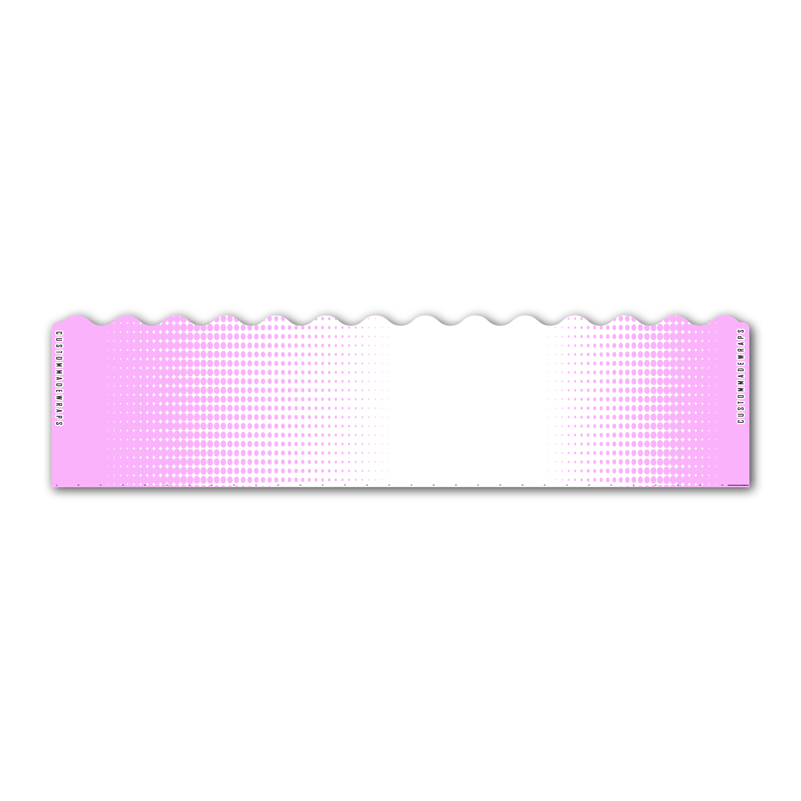 Wave Edge - Gradient Pink on White