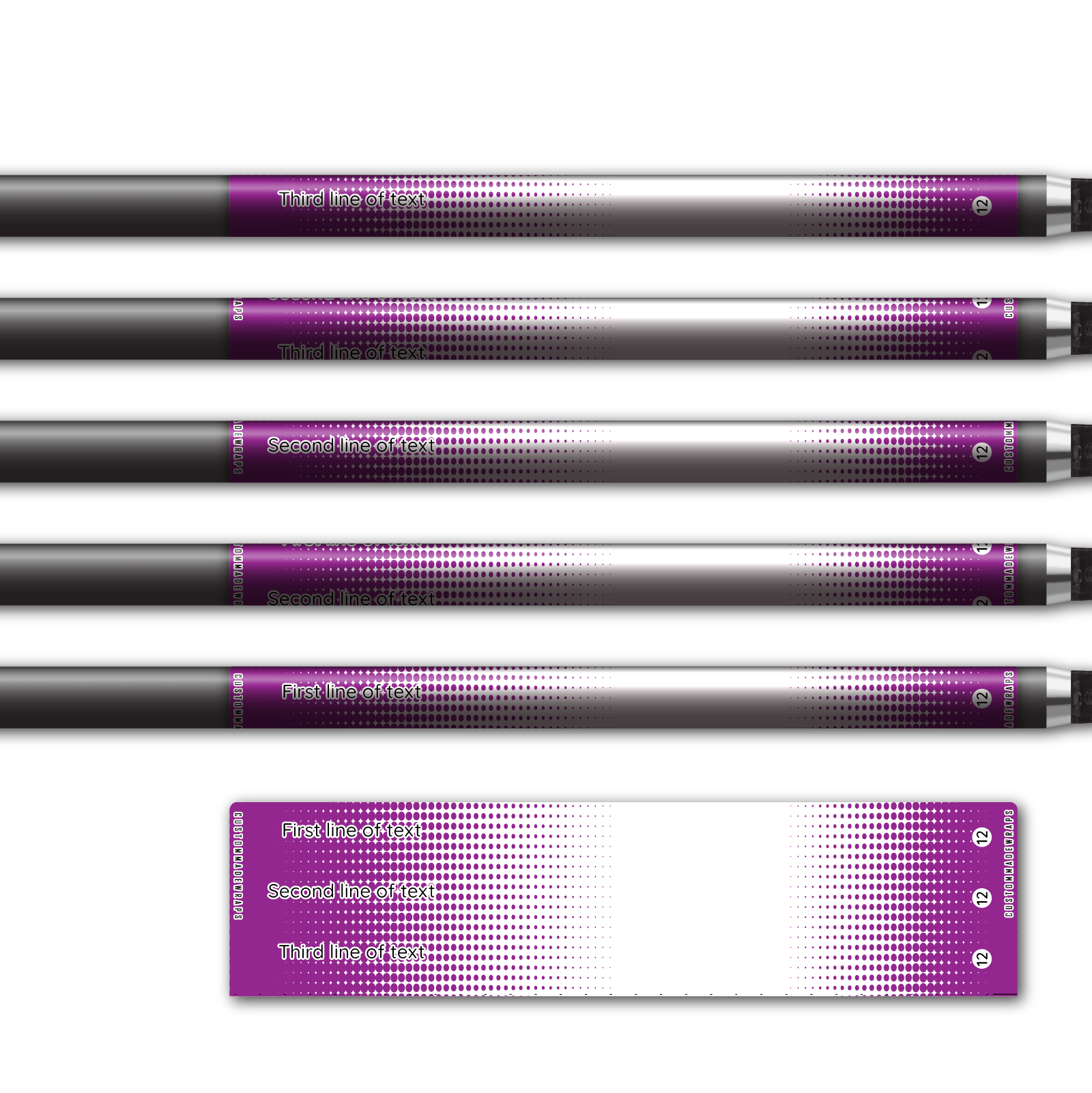 Alternative view of Regular - Gradient Purple on White