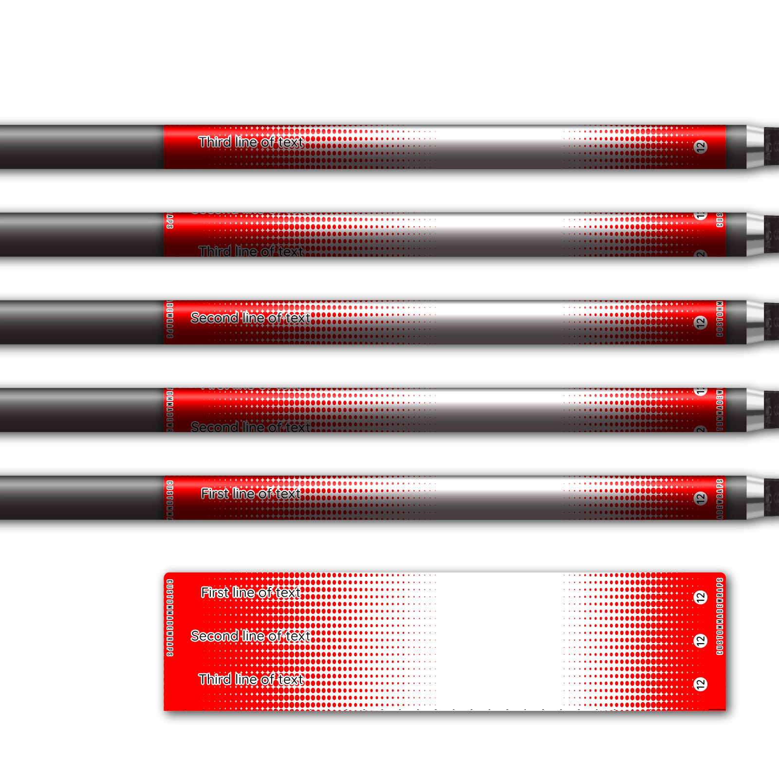 Alternative view of Regular - Gradient Red on White