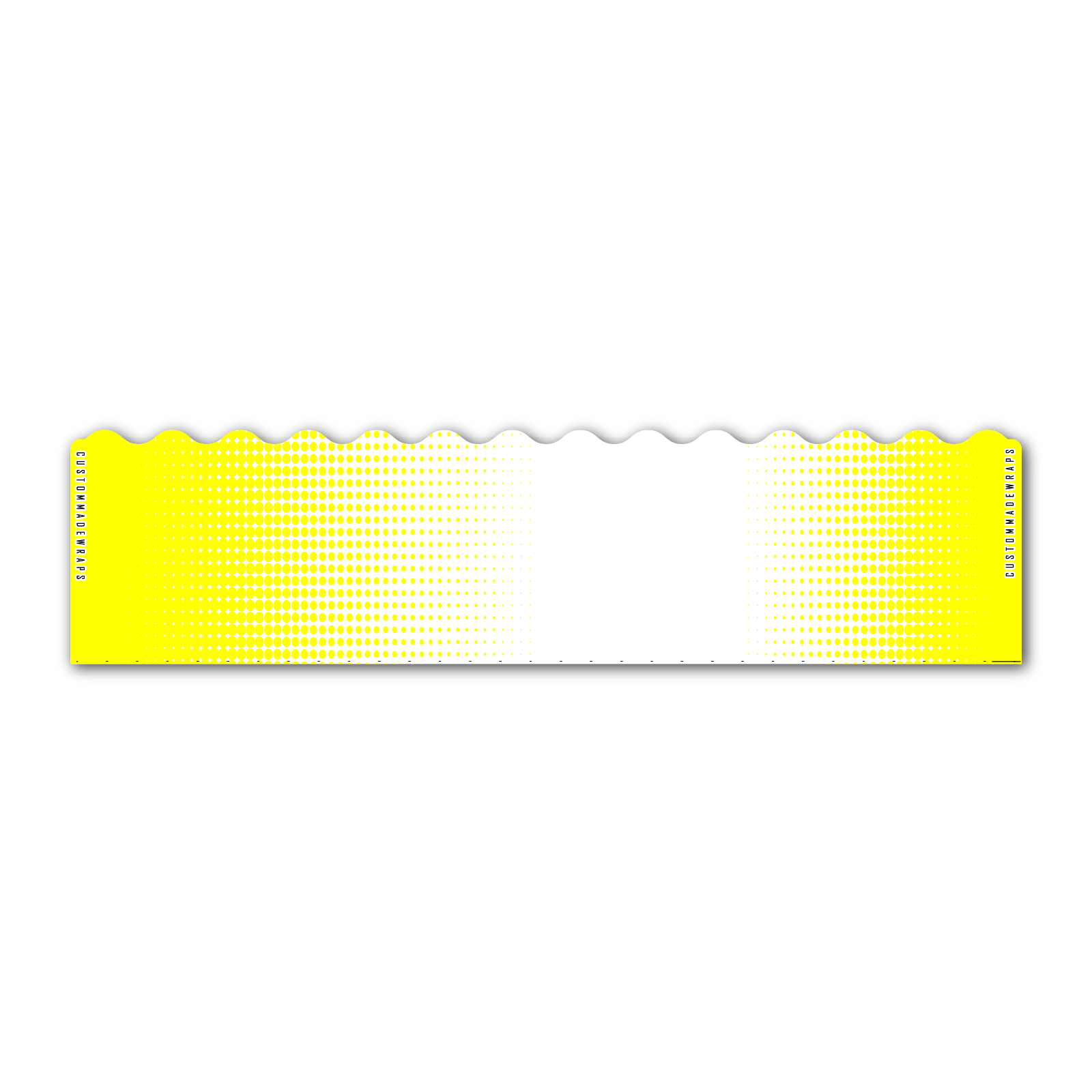 Wave Edge - Gradient Yellow on White