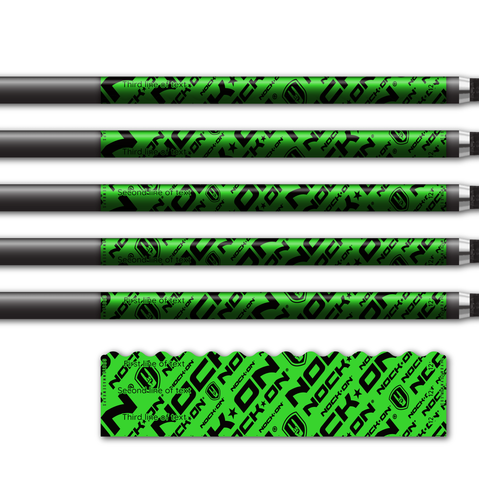 Alternative view of Wave Edge - Nock On Repeat Fluor Green