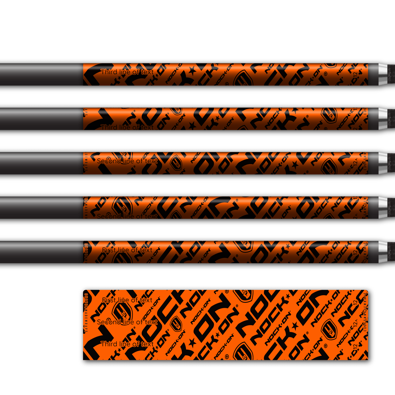 Alternative view of Regular - Nock On Repeat Fluor Red Orange