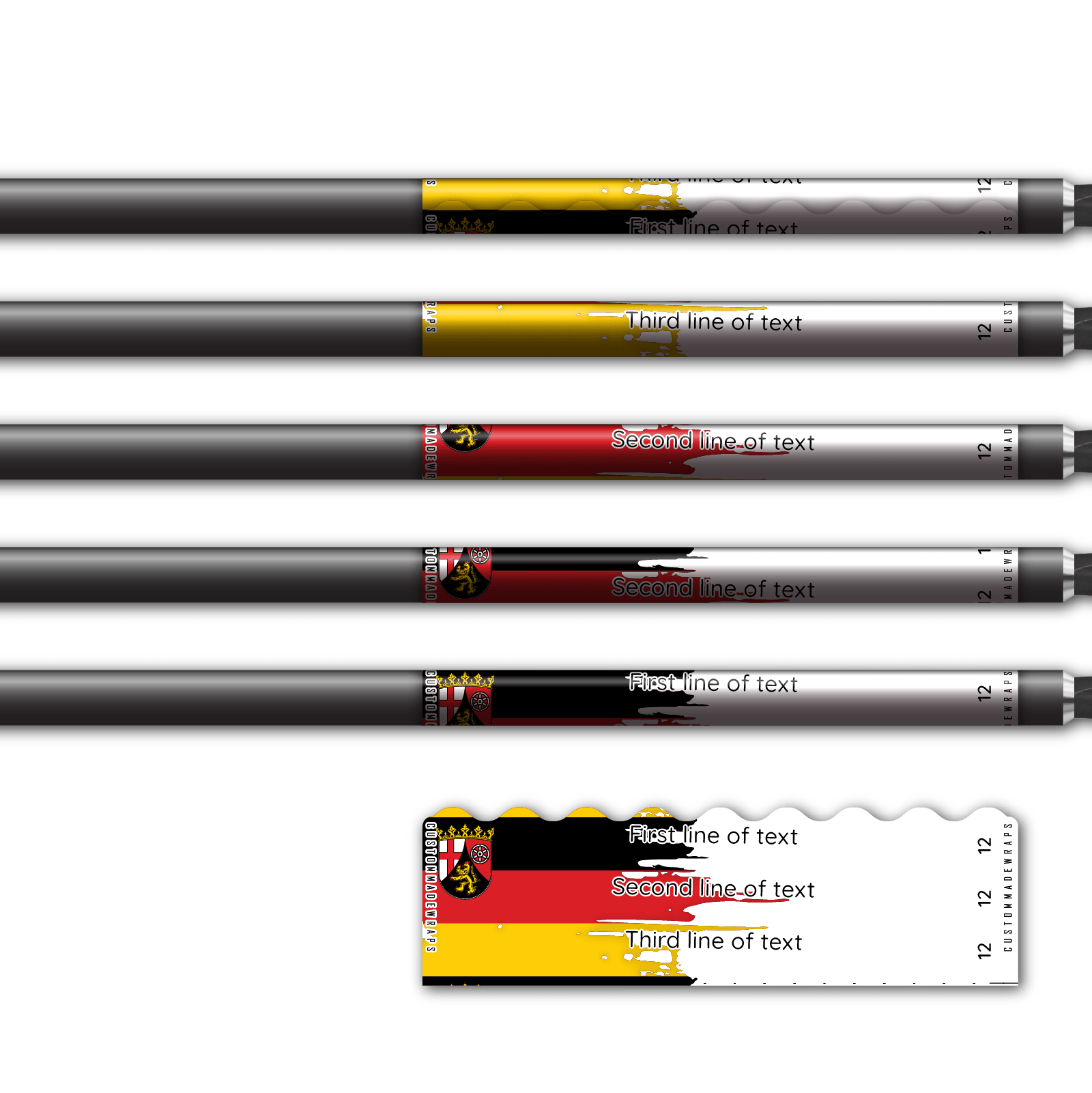 Alternative view of Shorty - National Flag Rheinland-Pfalz