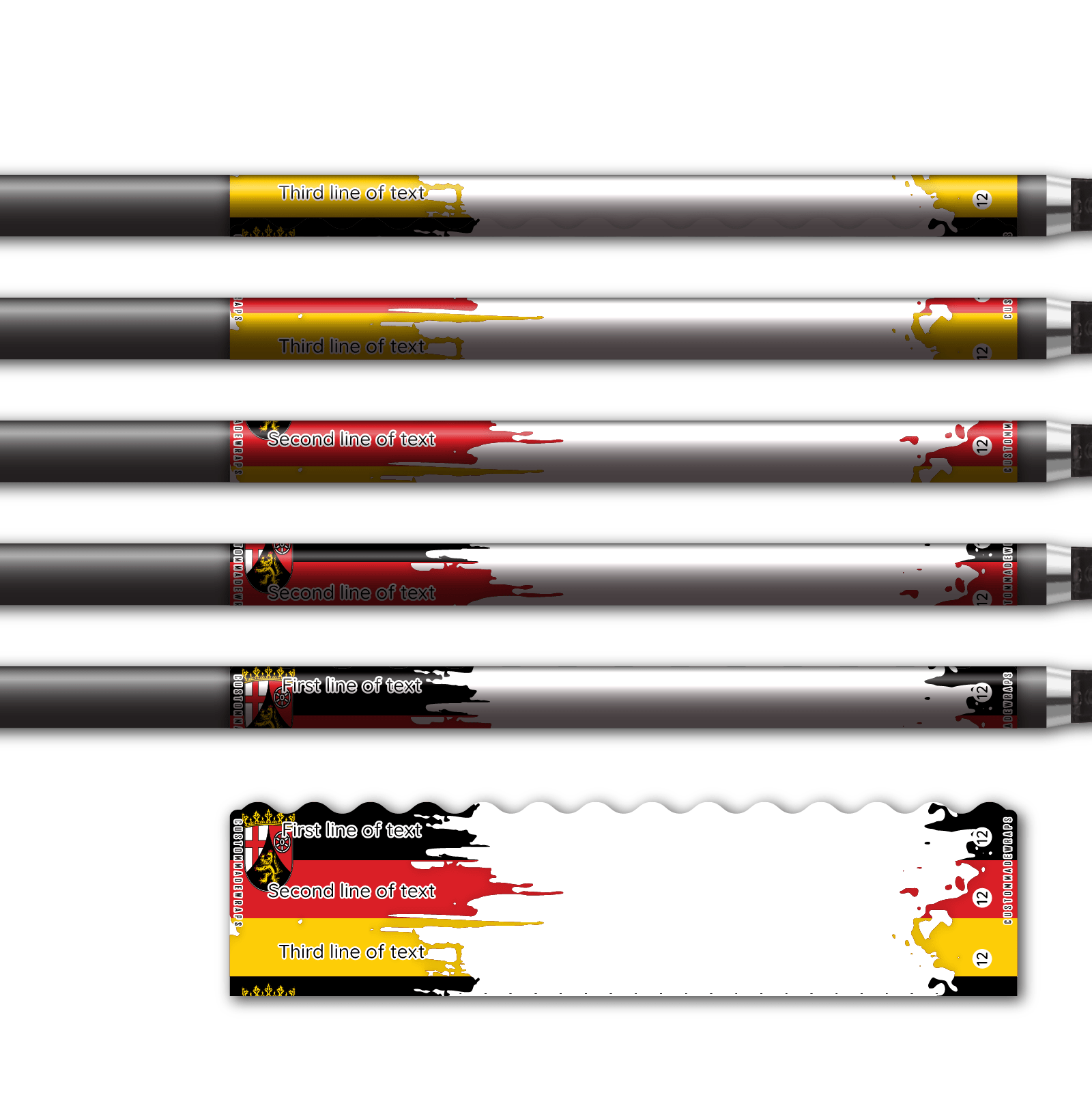 Alternative view of Wave Edge - National Flag Rheinland-Pfalz