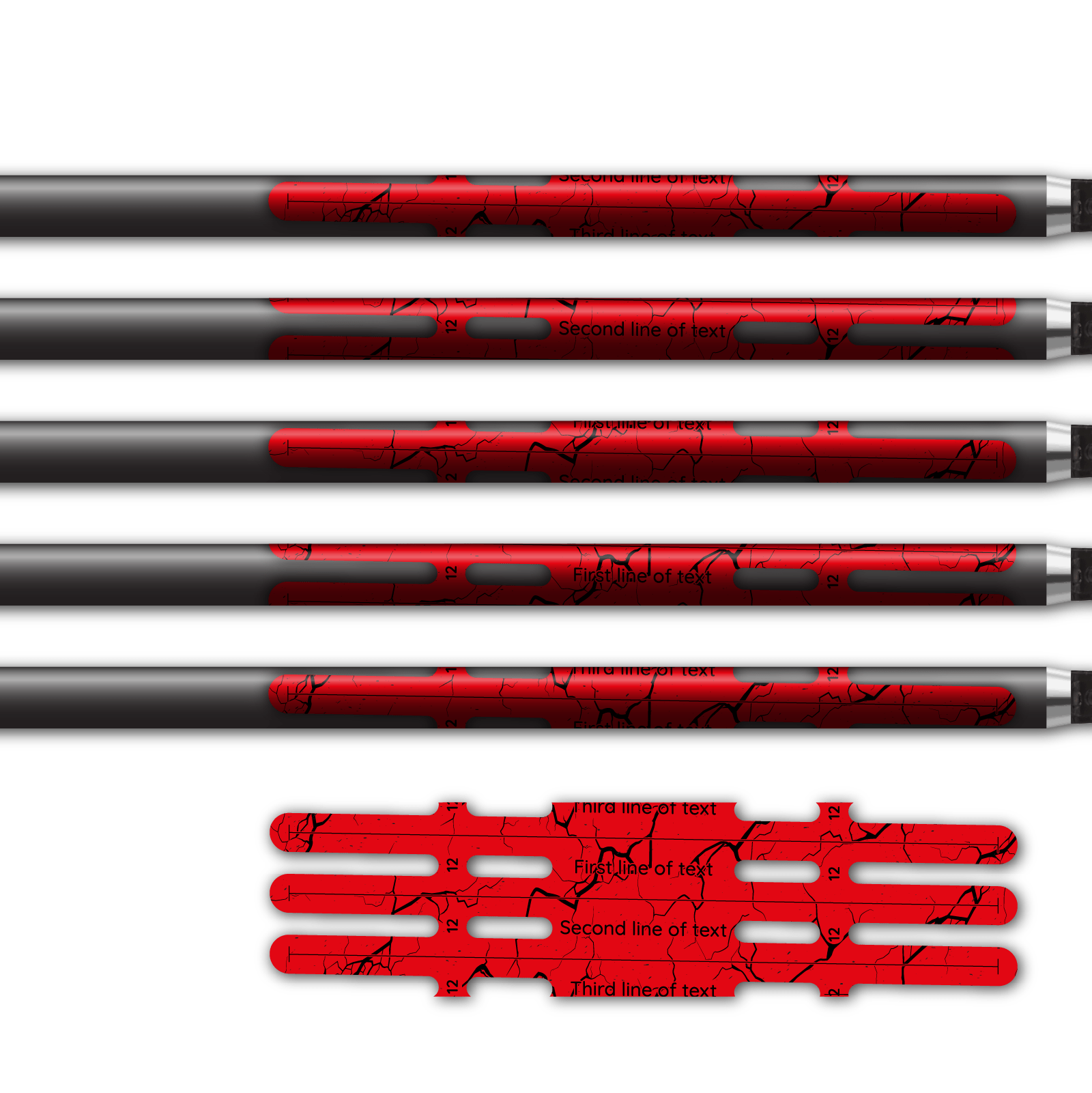 Alternative view of Vortex - Shattered Fluor Red