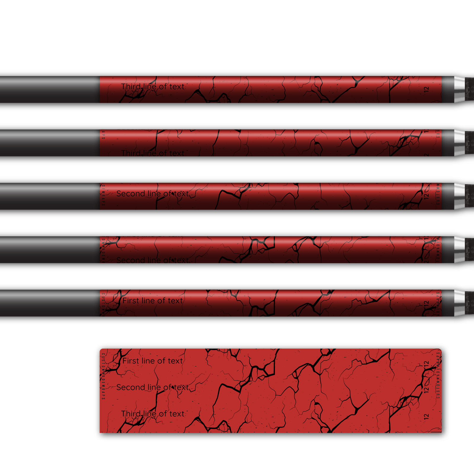 Alternative view of Regular - Shattered Red