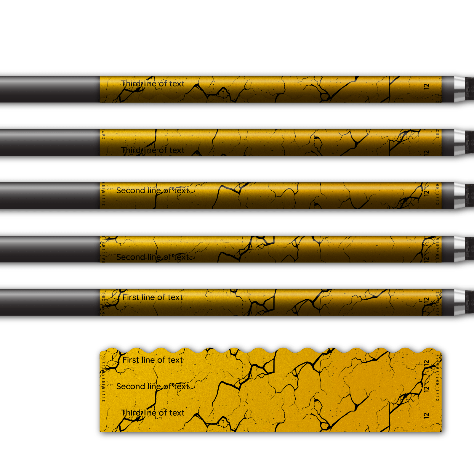 Alternative view of Wave Edge - Shattered Retro-Reflective Yellow