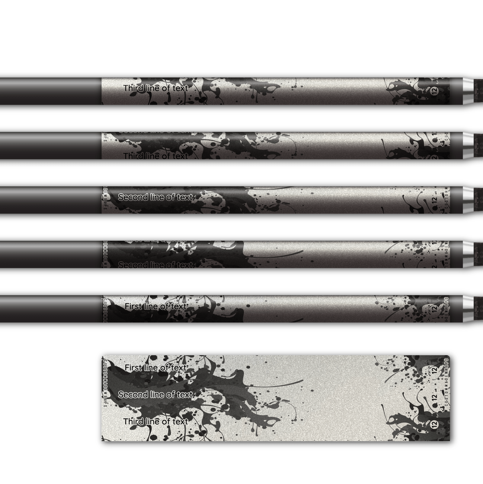 Alternative view of Regular - Splash Black on Retro-Reflective White