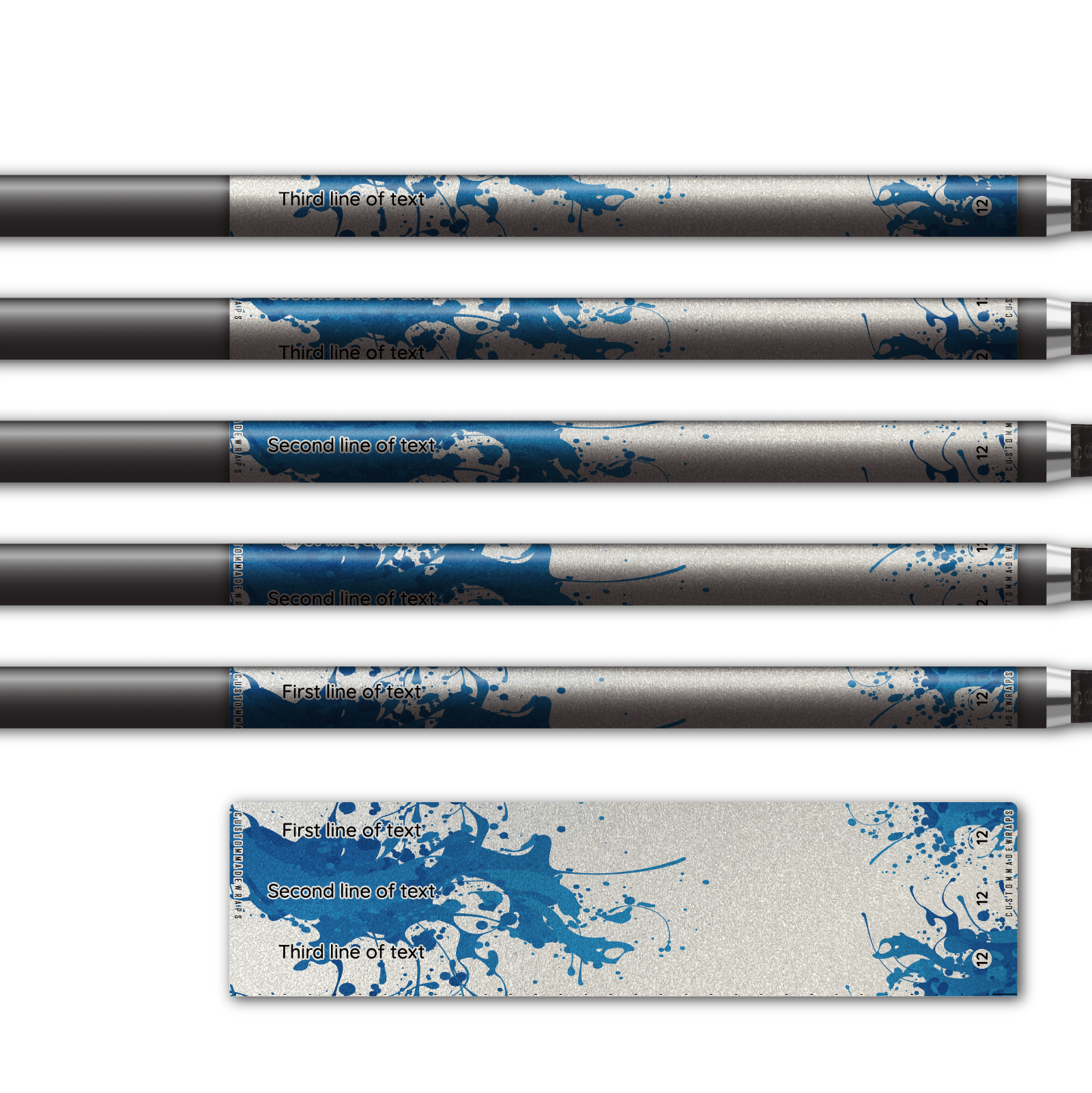 Alternative view of Regular - Splash Blue on Retro-Reflective White