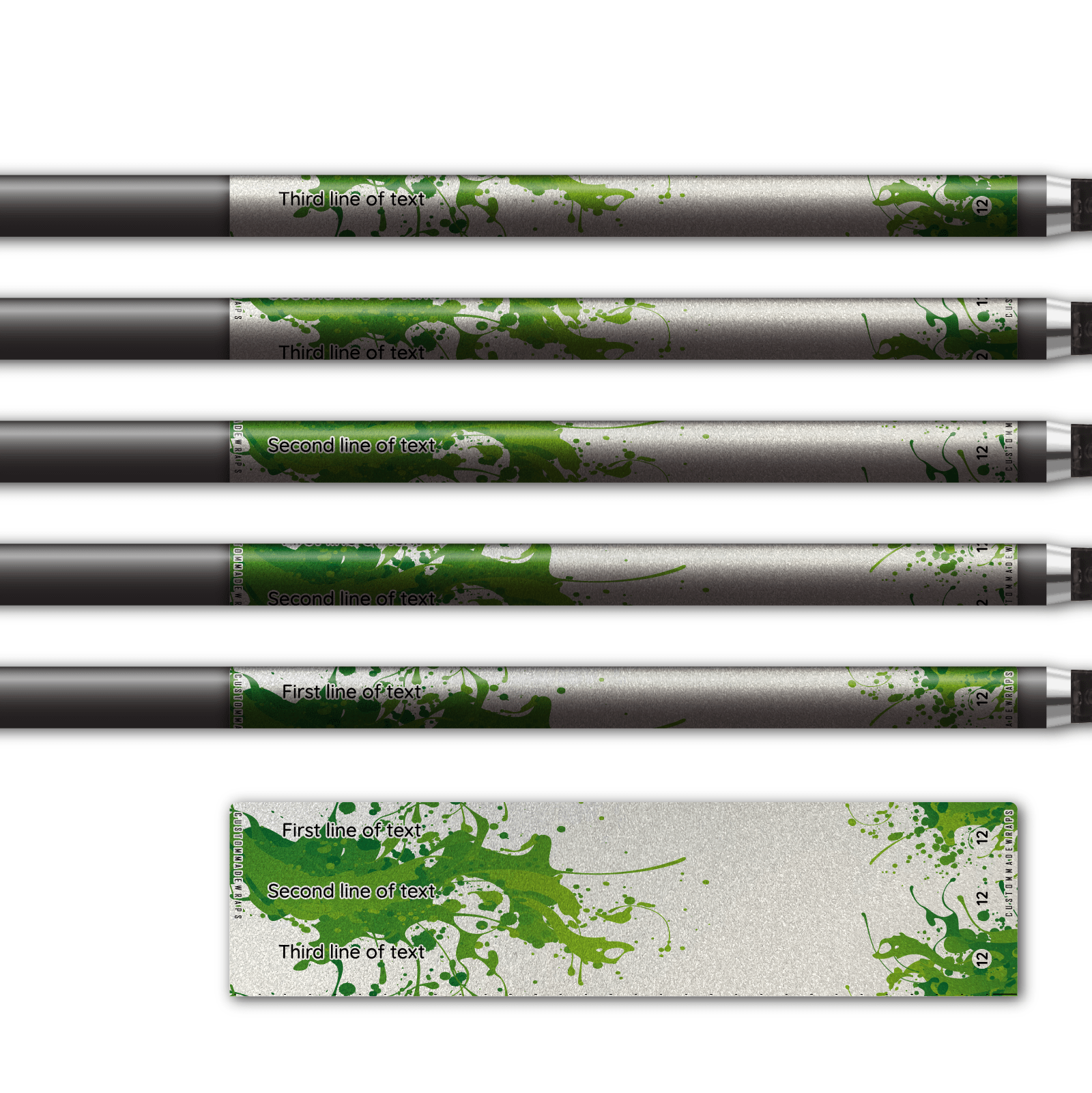 Alternative view of Regular - Splash Green on Retro-Reflective White