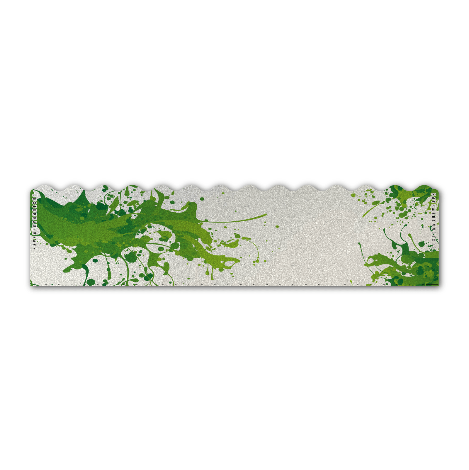 Wave Edge - Splash Green on Retro-Reflective White