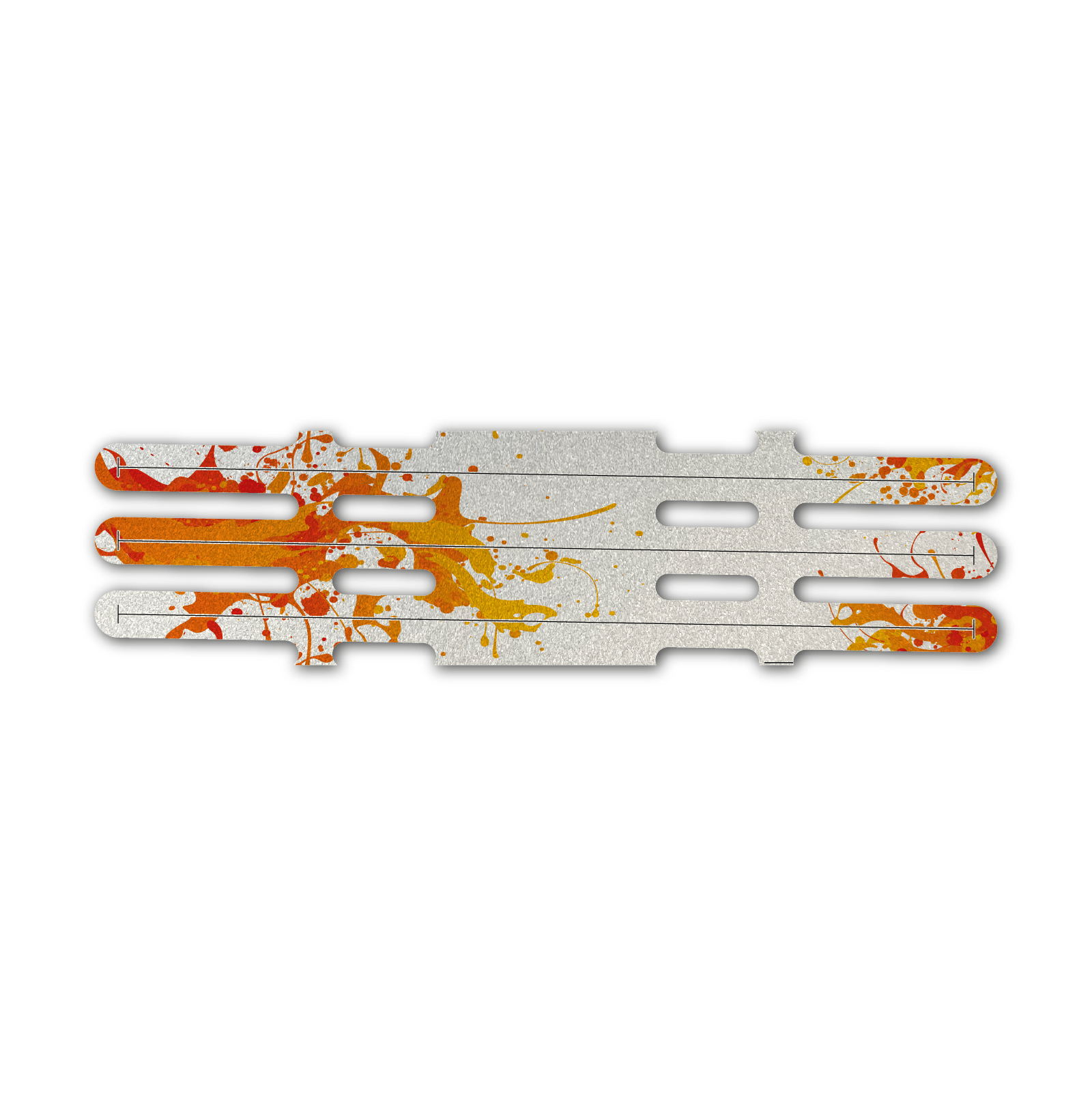 Vortex - Splash Orange on Retro-Reflective White