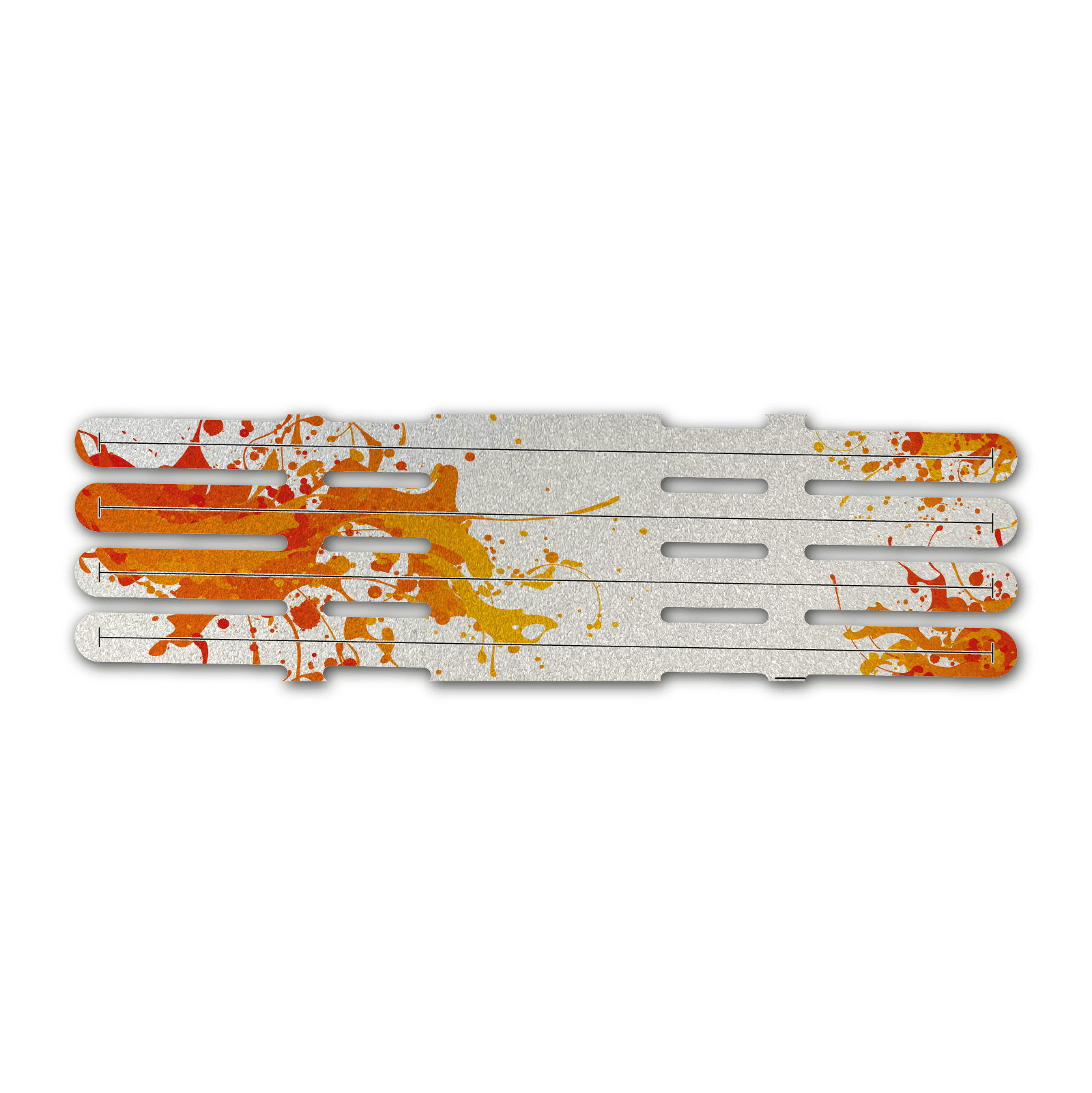 4 Fletch Vortex - Splash Orange on Retro-Reflective White