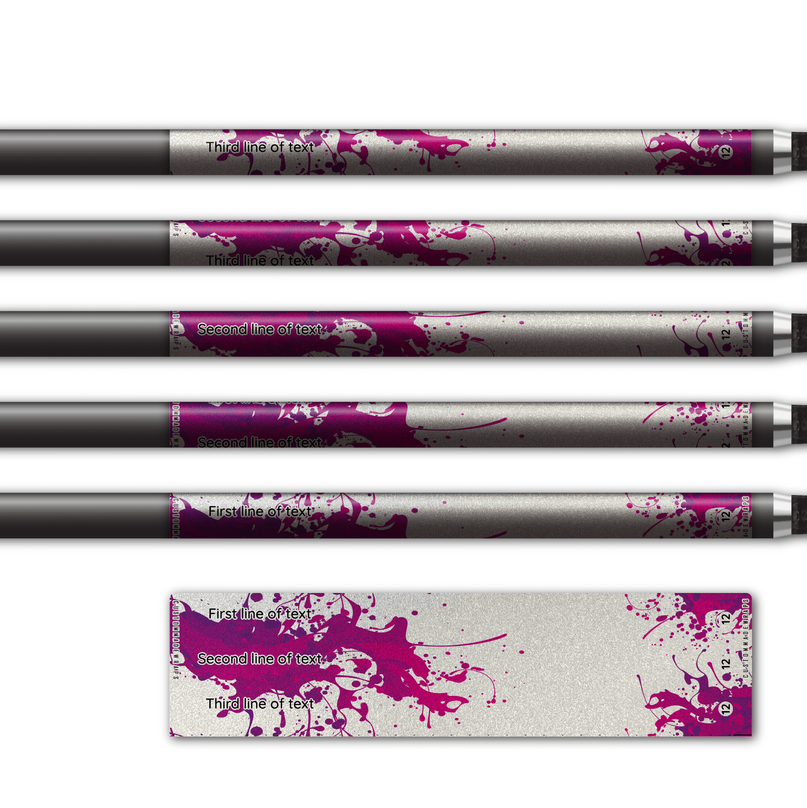 Alternative view of Regular - Splash Purple on Retro-Reflective White