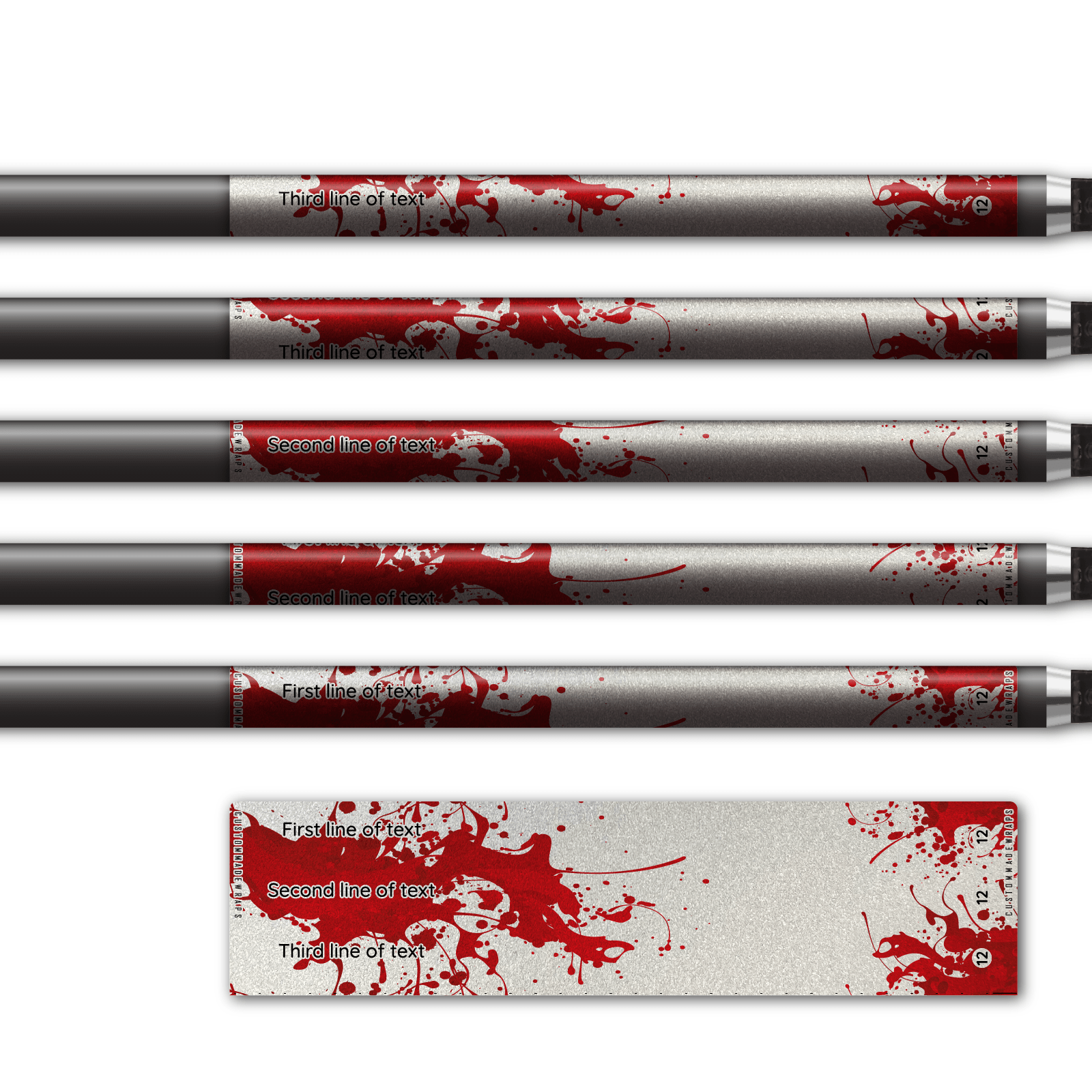 Alternative view of Regular - Splash Red on Retro-Reflective White