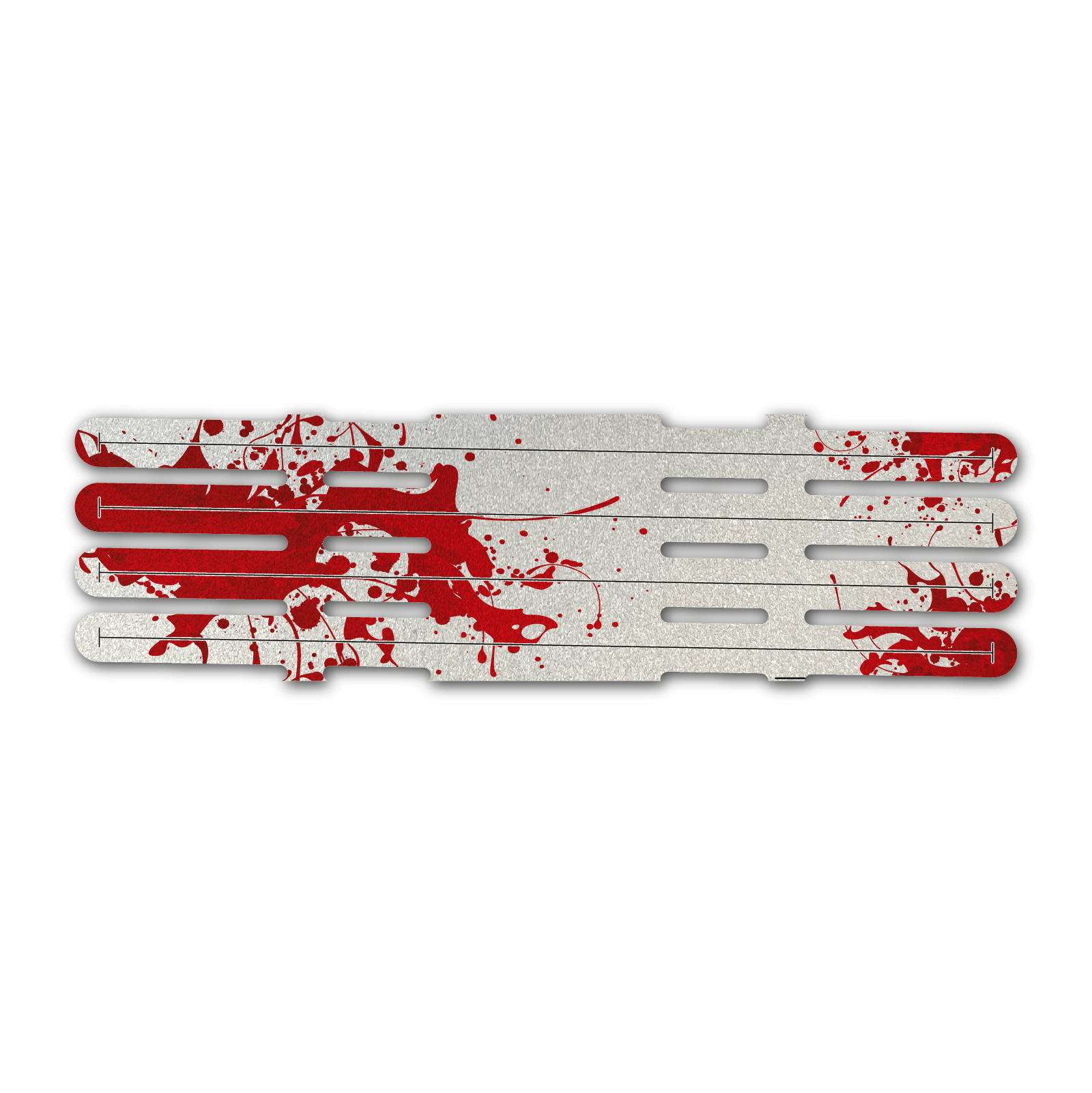 4 Fletch Vortex - Splash Red on Retro-Reflective White