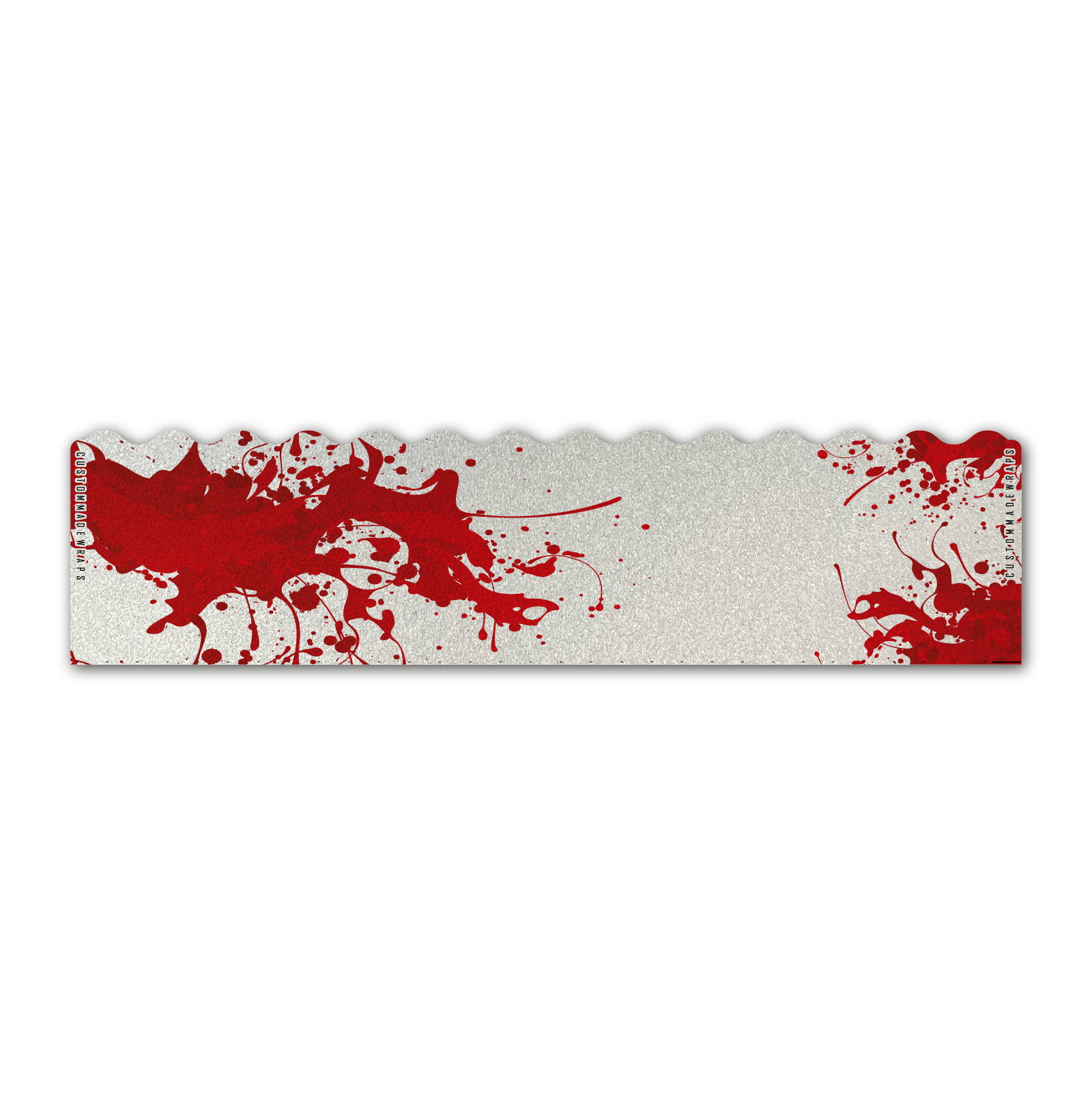 Wave Edge - Splash Red on Retro-Reflective White