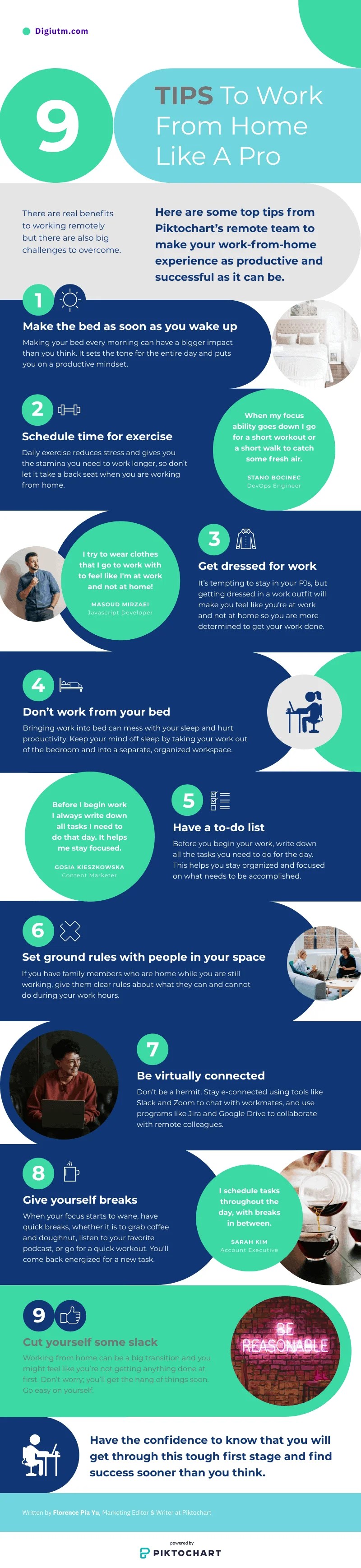 Working from home vs an office