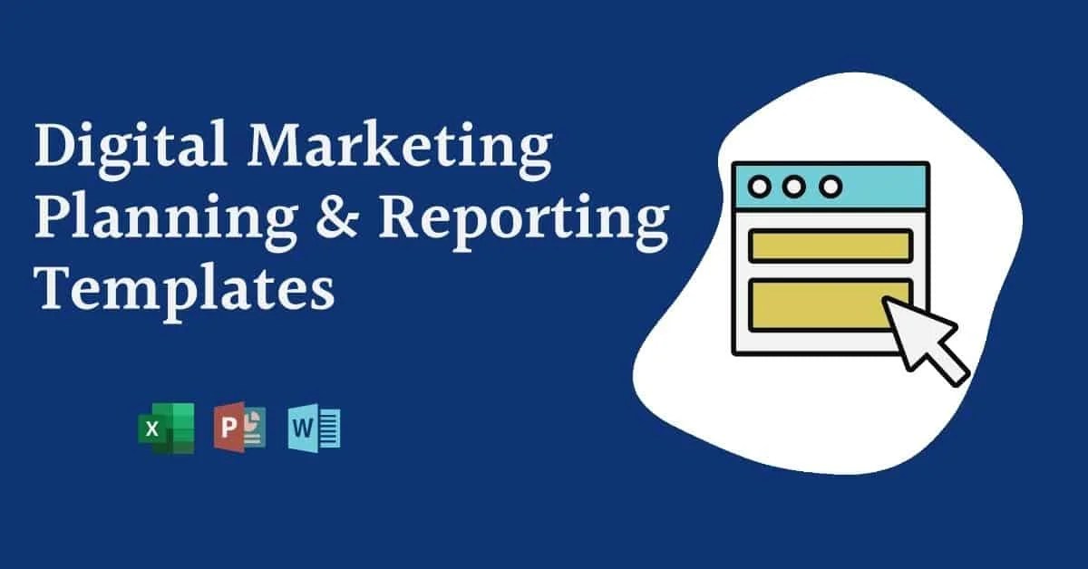 Digital Marketing Planning Spreadsheet xlxs + docx files