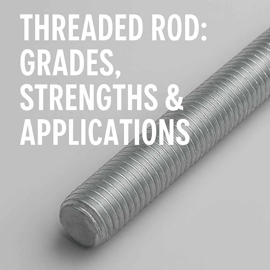 Threaded rod size comparison chart – M6 to M16