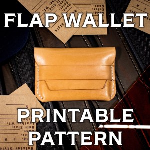 Flap Wallet Printable Pattern | Letter/US and A4/Metric Sized