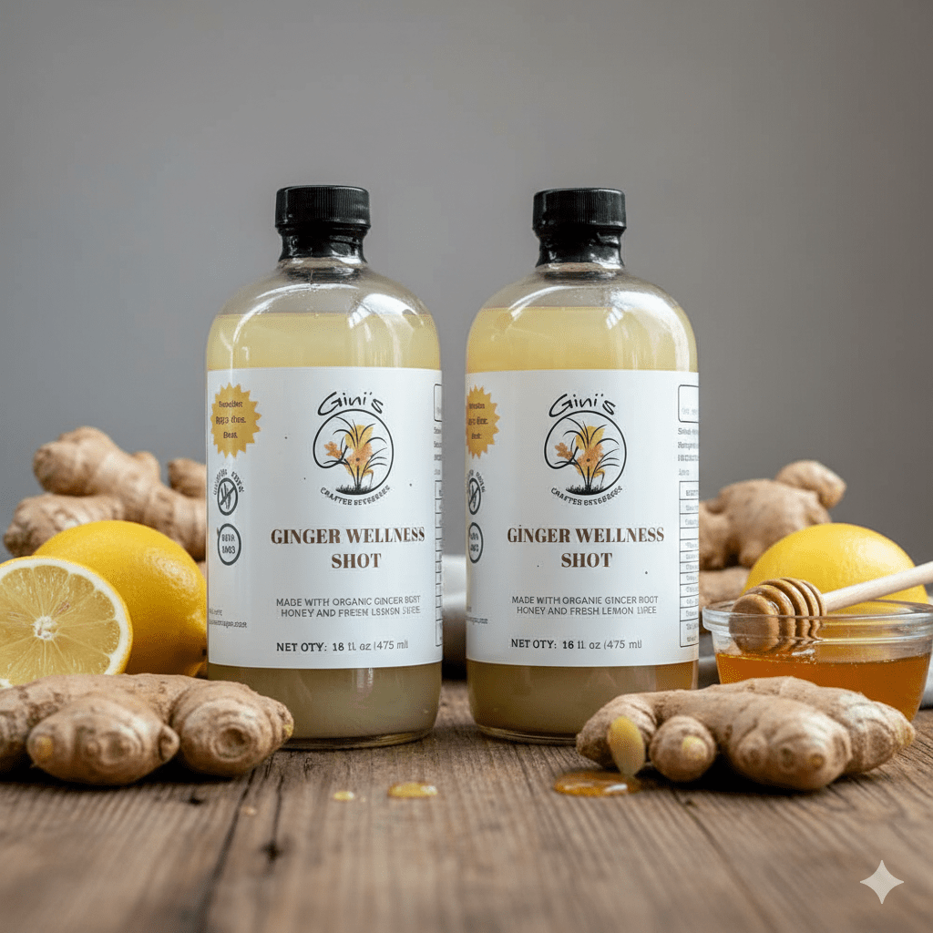 Ginger Wellness Shot, 16 fl. oz. – (2) Bottles