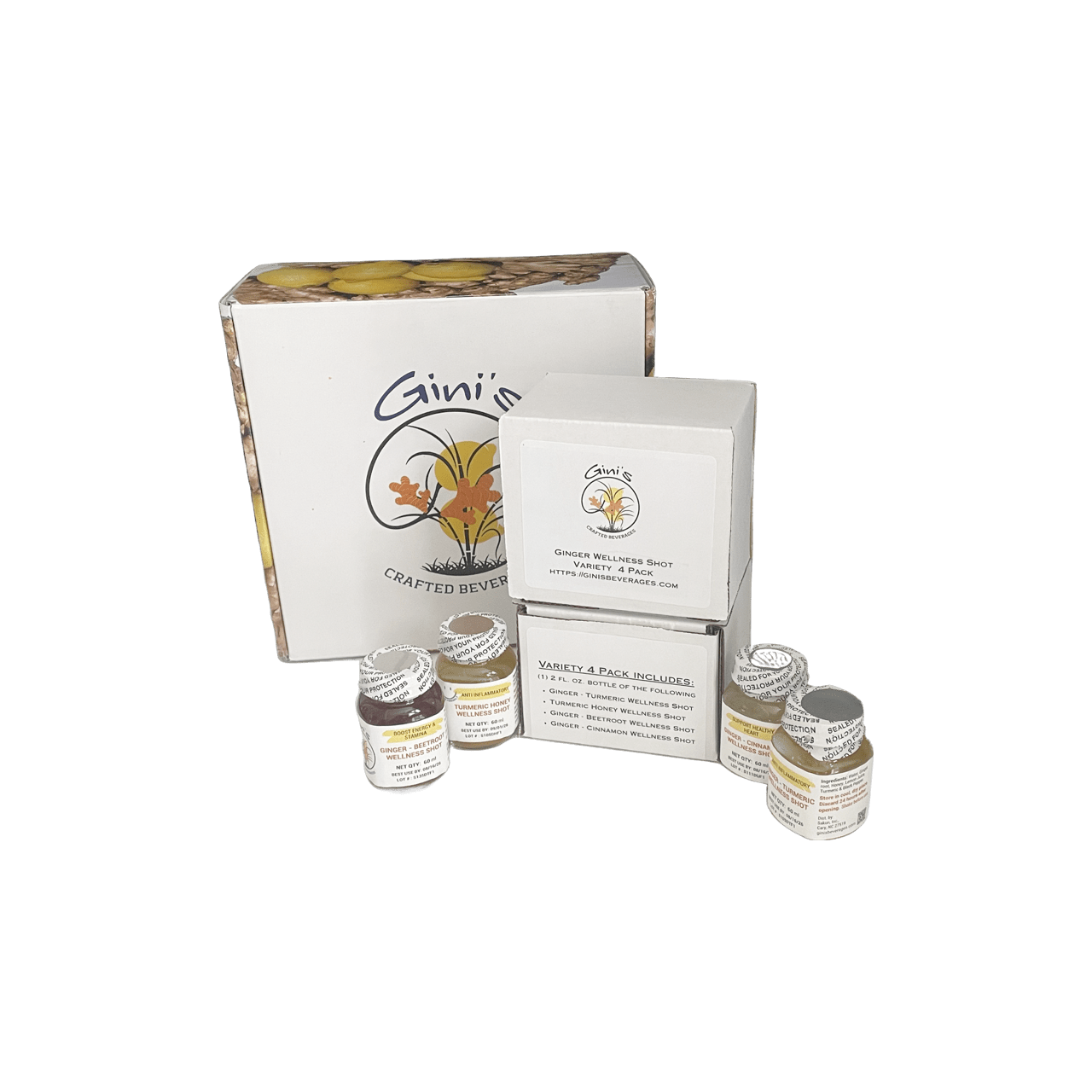 Ginger Wellness Variety 4 Pack
