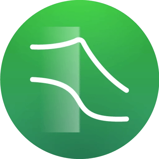 Frequency response analyzer solid icon