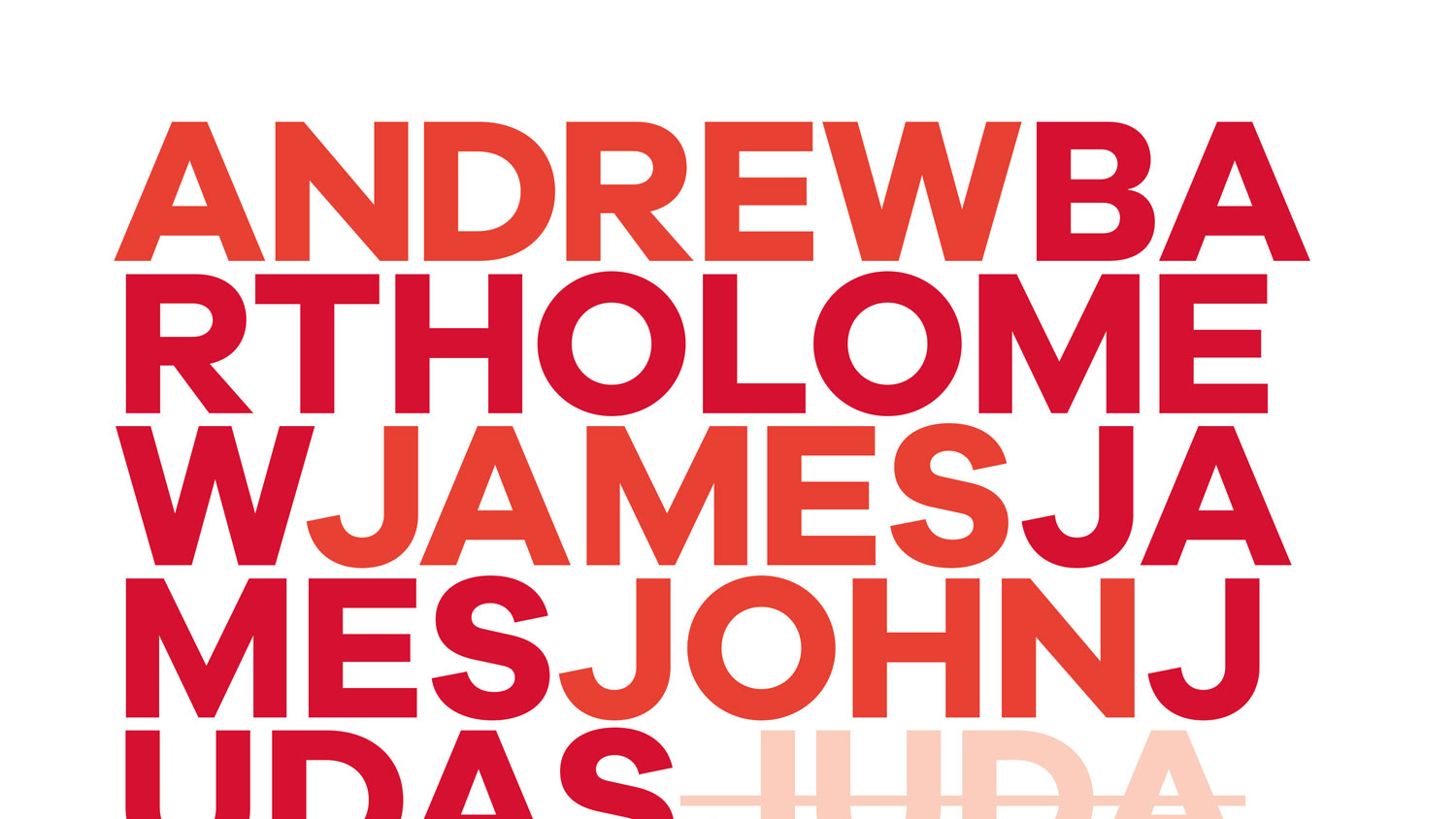 Crop of 12 Disciples print