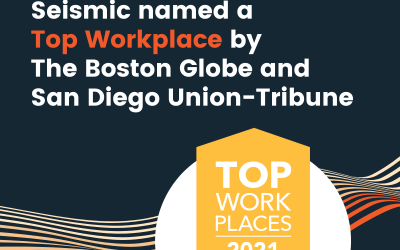 Seismic named a 2021 “Top Workplace” by The Boston Globe and San Diego Union-Tribune