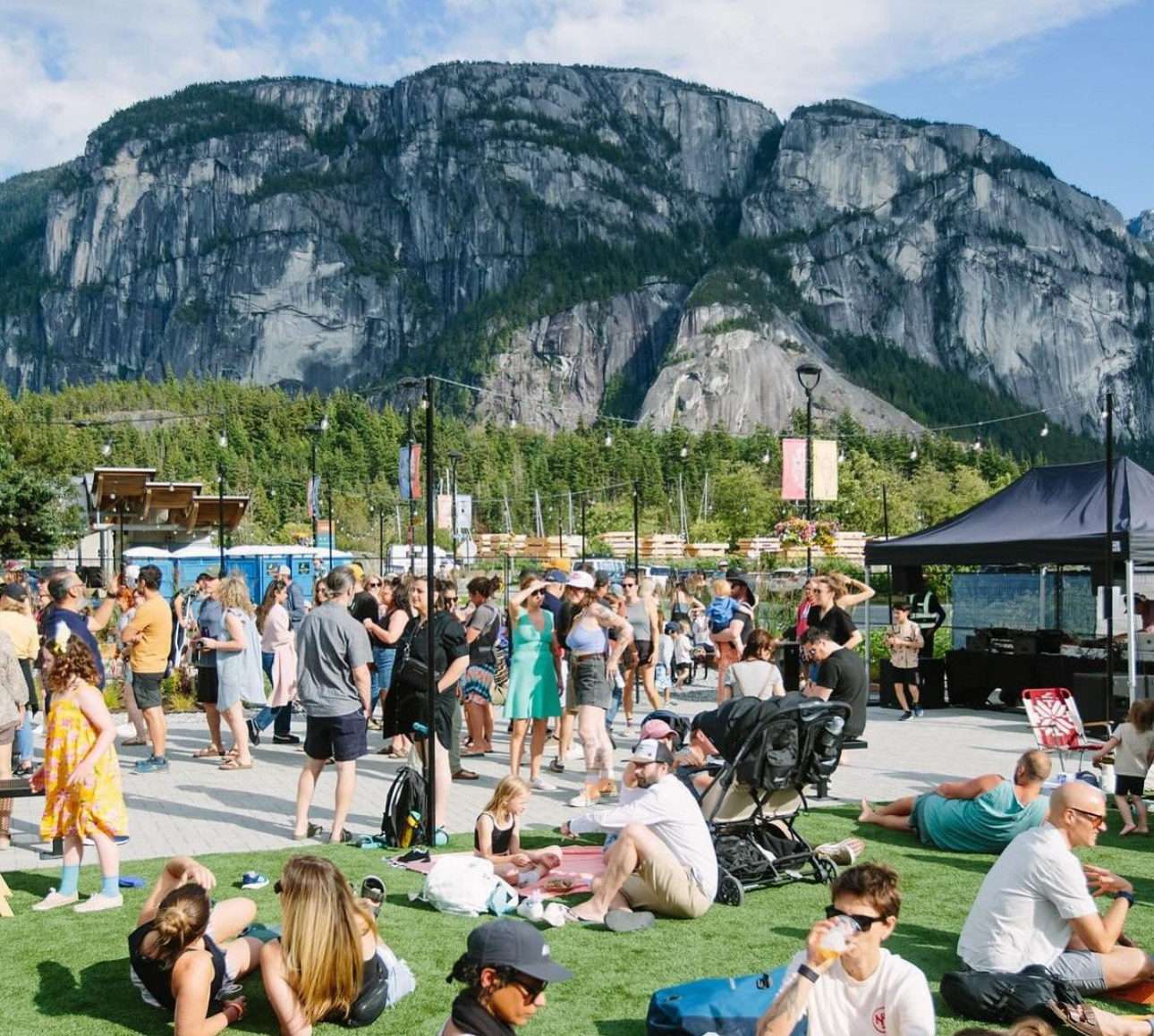 Squamish Plaza, a gathering spot for events in the Sea to Sky