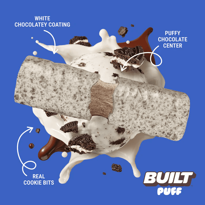 BUILT PUFF COOKIES & CREAM 12pk - Image 2
