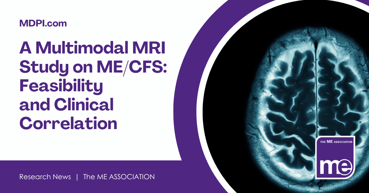A Multimodal MRI Study on ME/CFS: Feasibility and Clinical Correlation banner image with brain scan featured