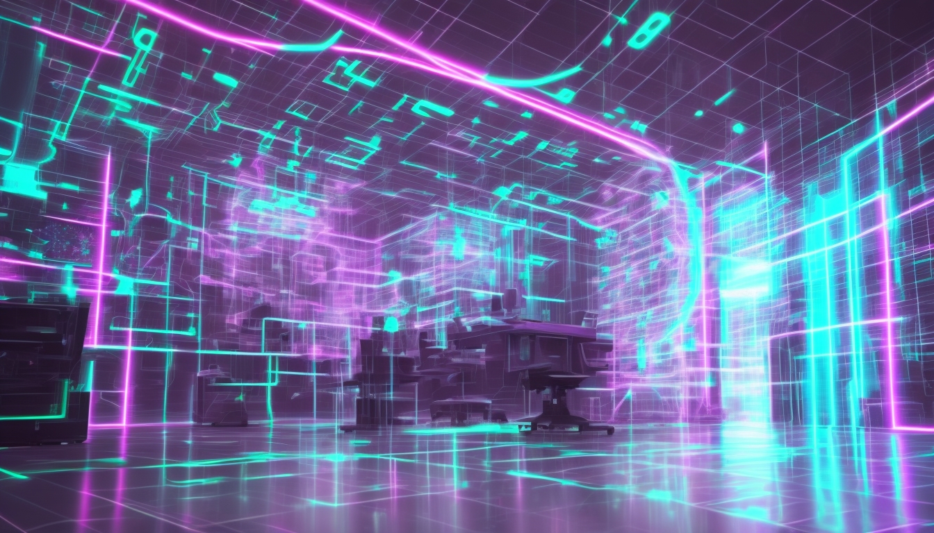 Ilustração de desenvolvedor programando com IA