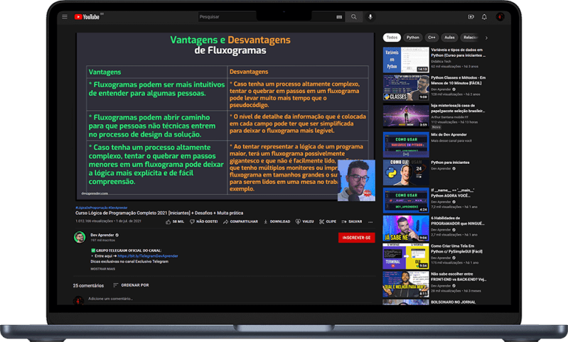 Dev Aprender Aprenda A Programar E Lucrar Comigo - 8K Gradient Illustrations for Desktop