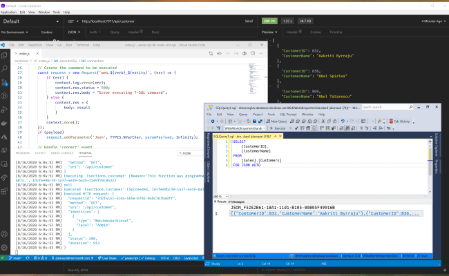 Serverless REST API With Azure Functions, Node, JSON And Azure SQL ...