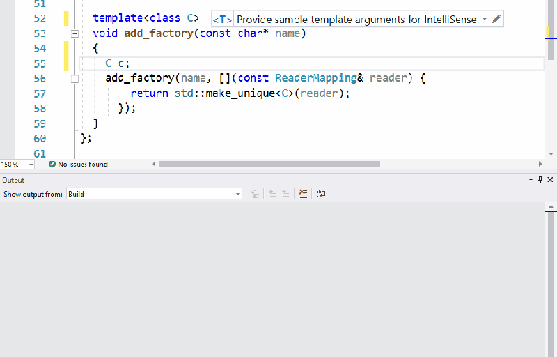 Visual Studio C Template Intellisense Populates Based On Instantiations In Your Code C - HD Geometric Patterns for Desktop