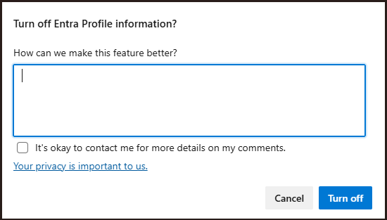 Image EntraProfile TurnOffPreviewFeature3