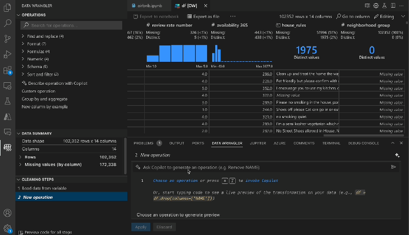 Github Copilot No Data Wrangler Python Dicas - Premium 8K Dark Designs | Free Download