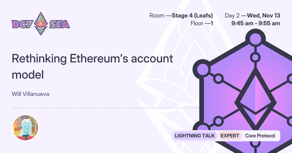 Rethinking Ethereum S Account Model Devcon Sea