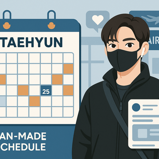 TXT Taehyun’s January Schedule: Fan-Made Calendar And Airport Buzz thumbnail