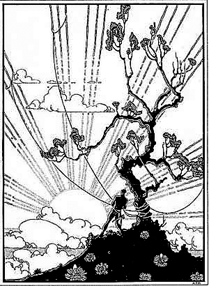 Maui realised the days on earth are too short to get work done. With the help of his brothers, he caught the sun in a noose and beat him severely with a jaw-bone club until he promised to go slower in future.