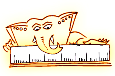 Ganesha’s measuring scale