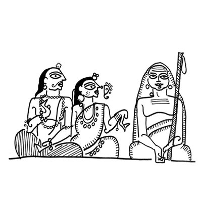 When the ascetic overpowered the nymph