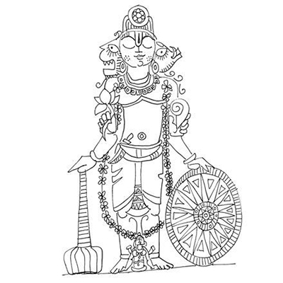Four-headed Vishnu of Kashmir