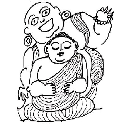 Fat Buddhist Monks