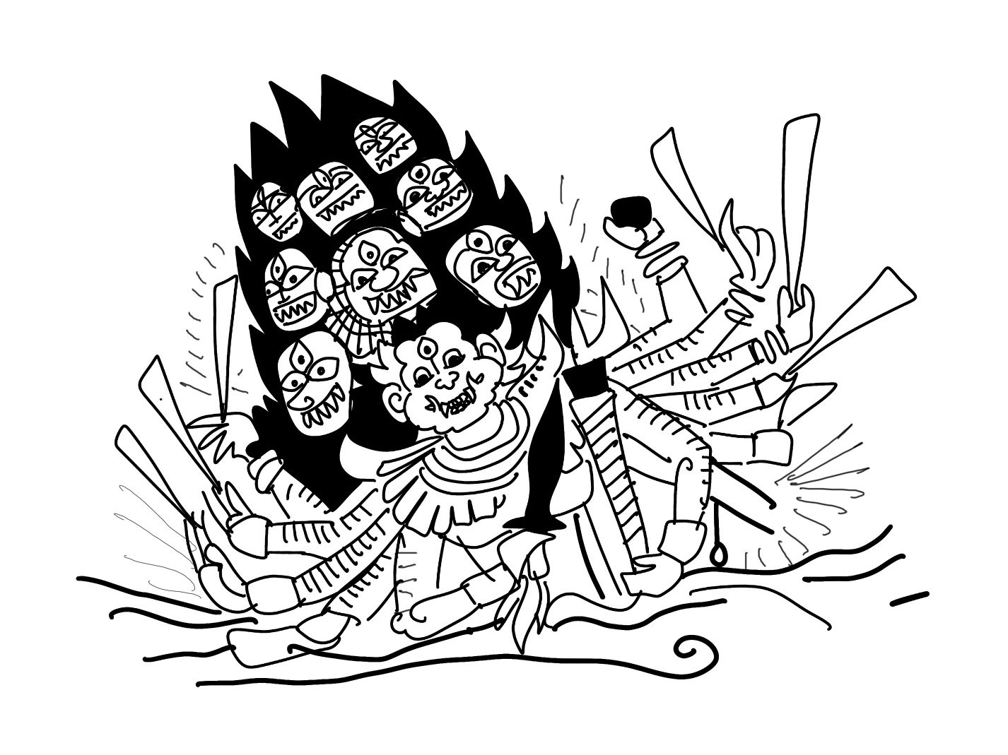 Ravana in Malaysia and Indonesia